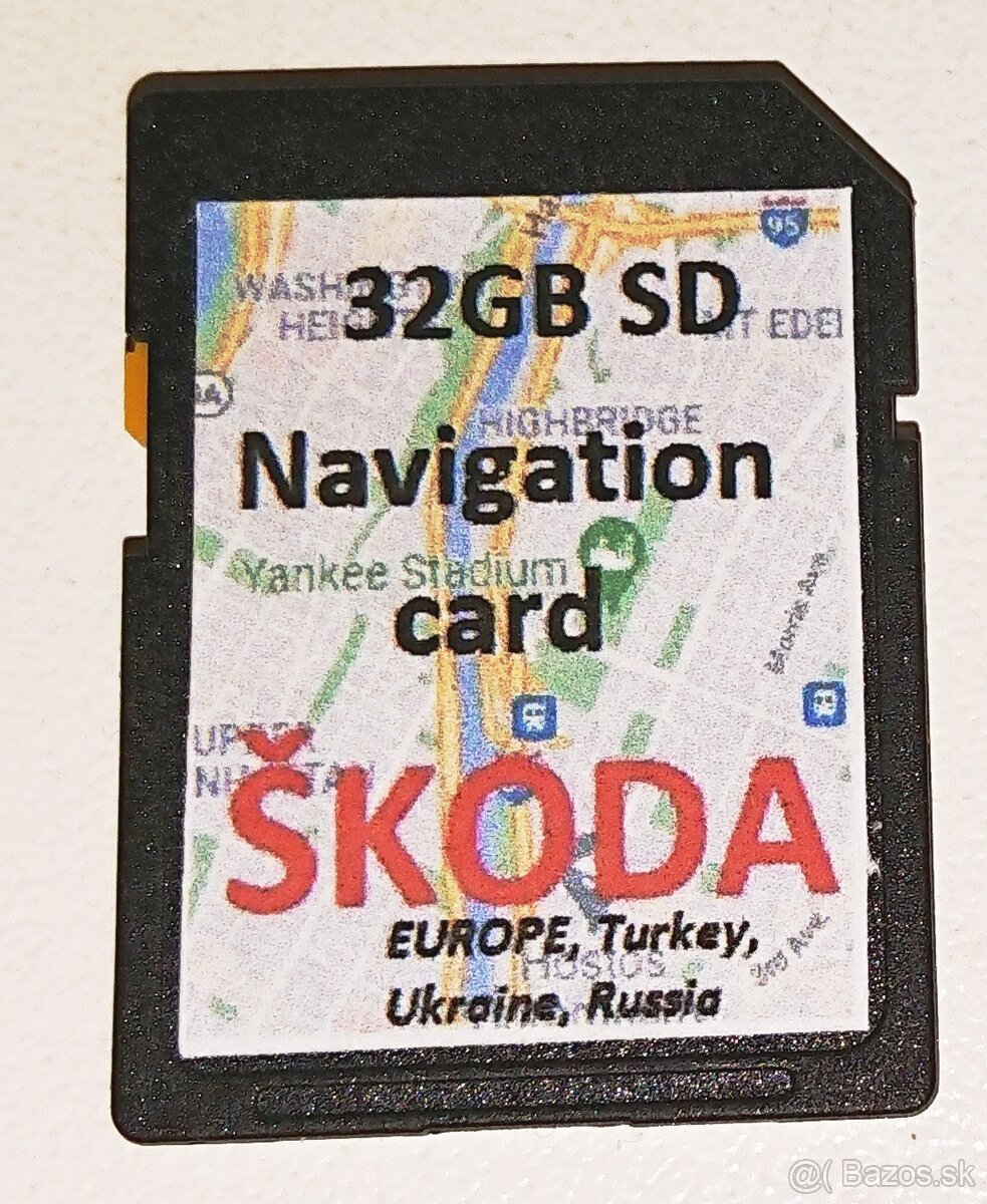 Navigácia - Mapy Škoda Octávia, Rapid, Fabia, Kodiaq, Karoq