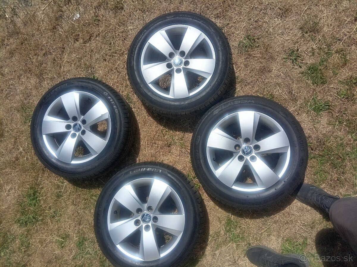 5x100 R15 original Fabia III, rocne pneu