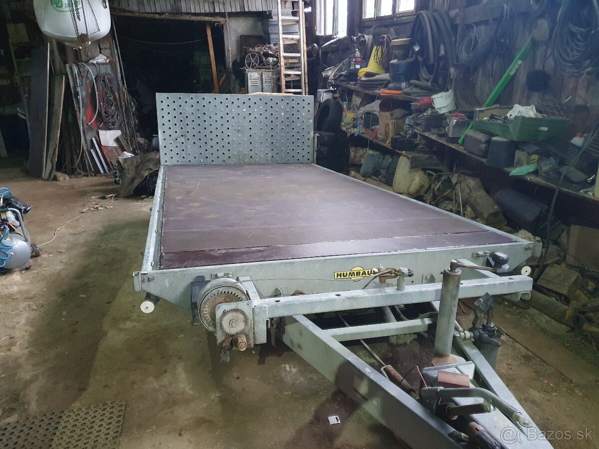 Prívesný dvojnapravový sklopný vozík Humbaur 3500 kg
