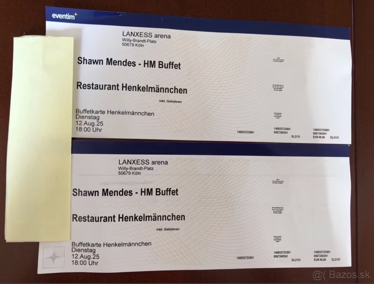 Shawn Mendes, Kolín 12.08.2025 - 4× Upgrade do reštaurácie H