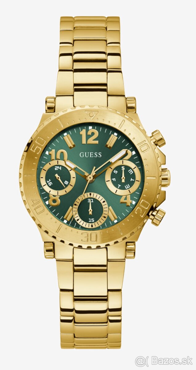 GUESS Cosmic Chronograph Gold/Green-NOVE