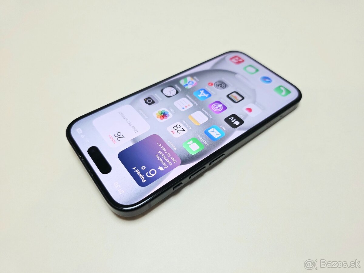 APPLE IPHONE 15 128GB ,ZDRAVIE BATERKY 99%