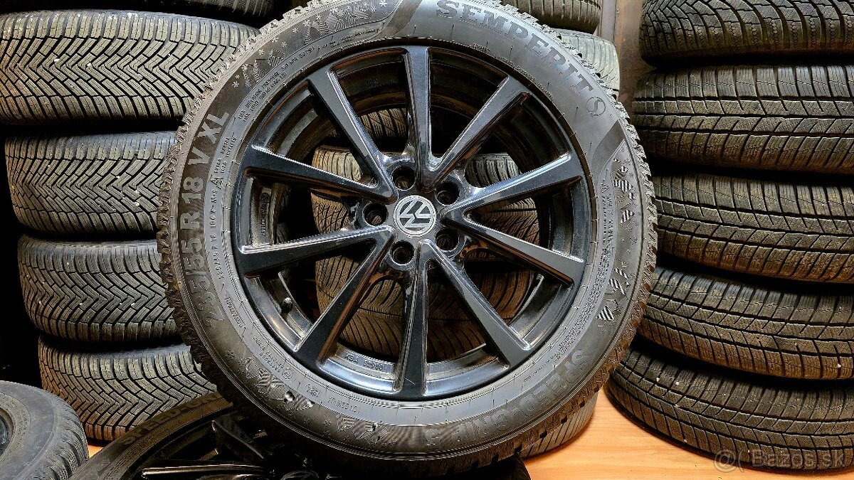 Predam elektrony Volkswagen 5x112 r18 a zimne pneu