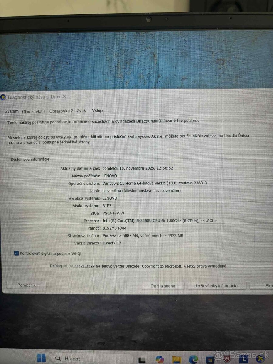 Lenovo IdeaPad 330S-15IKB – i5 / 8GB RAM / 212GB / Windows 1