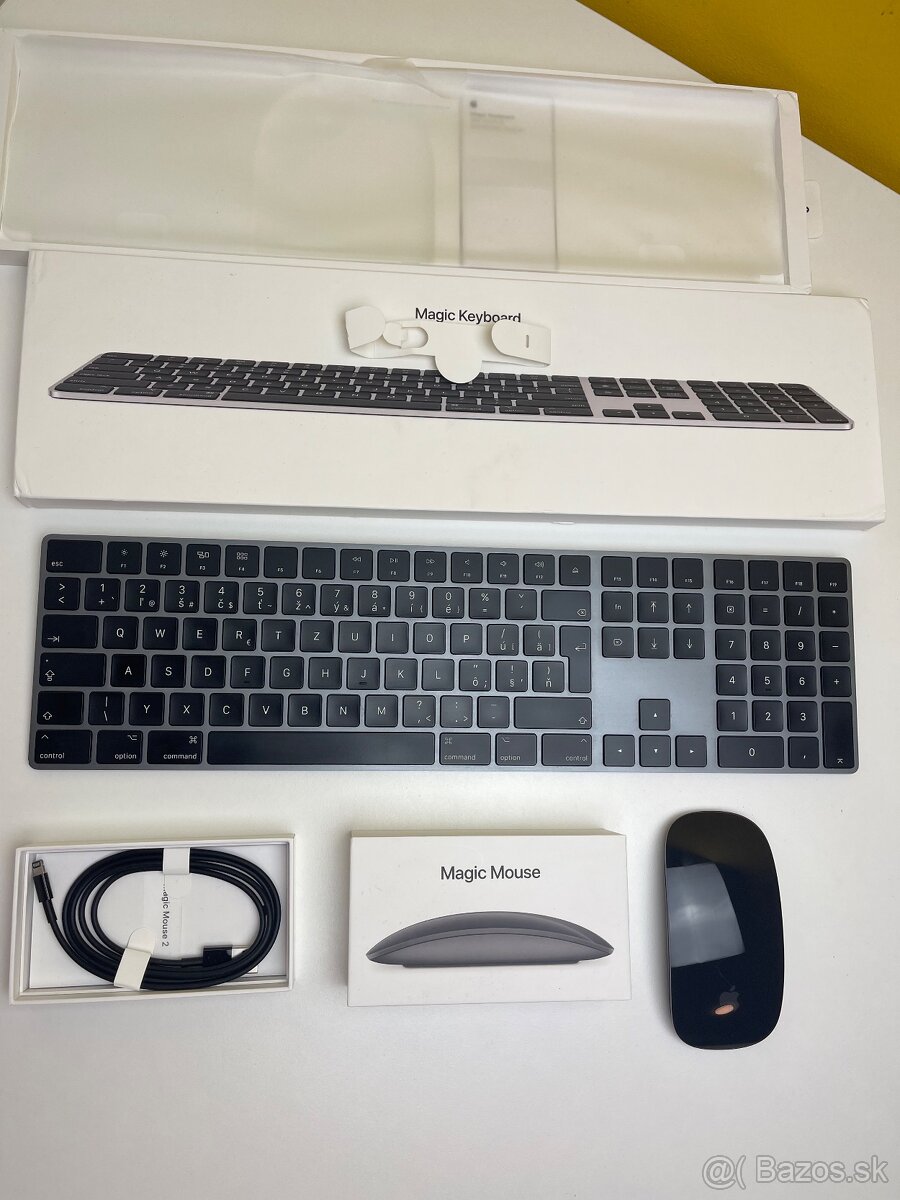 Predám Apple Magic Keyboard s numerickou klávesnicou a mouse