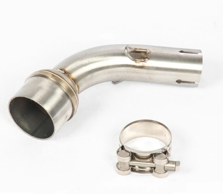 Nové  nerezové  Výfukové  Koleno  / Zvod / Diel / Medzikus