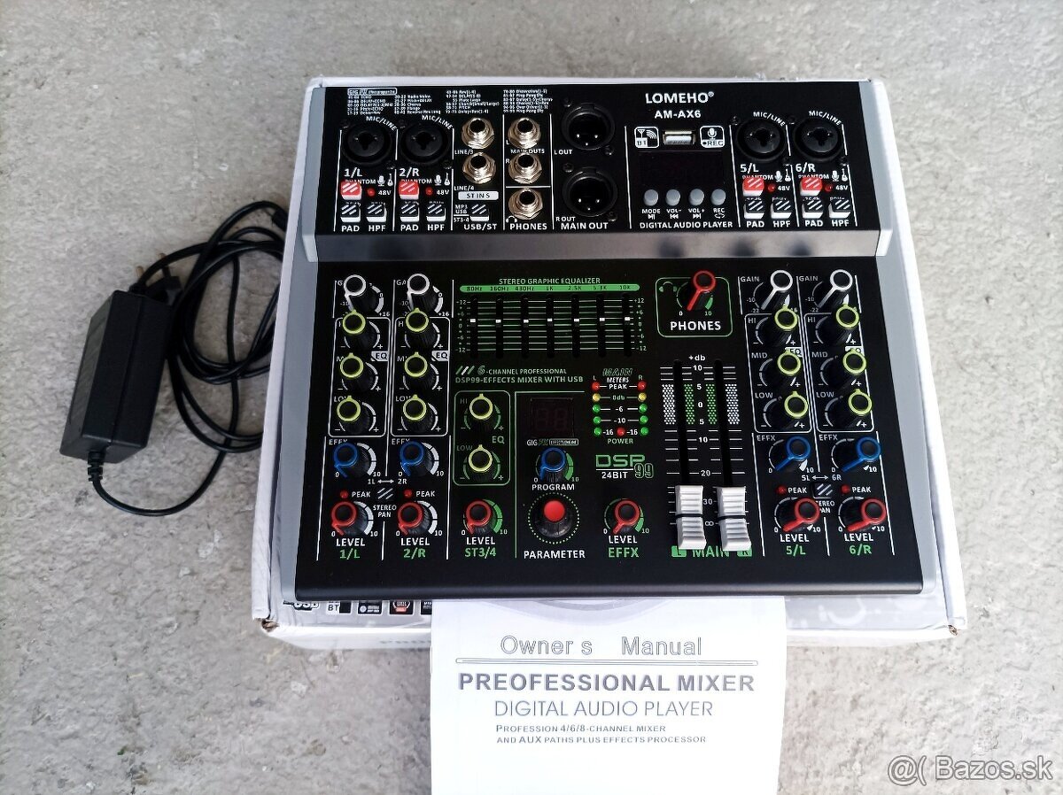 Nový mix s USB a bluetooth, 99 efekov