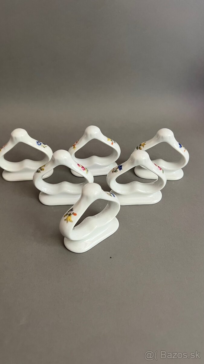 Prstienky na vreckovky, porcelánové prstienky