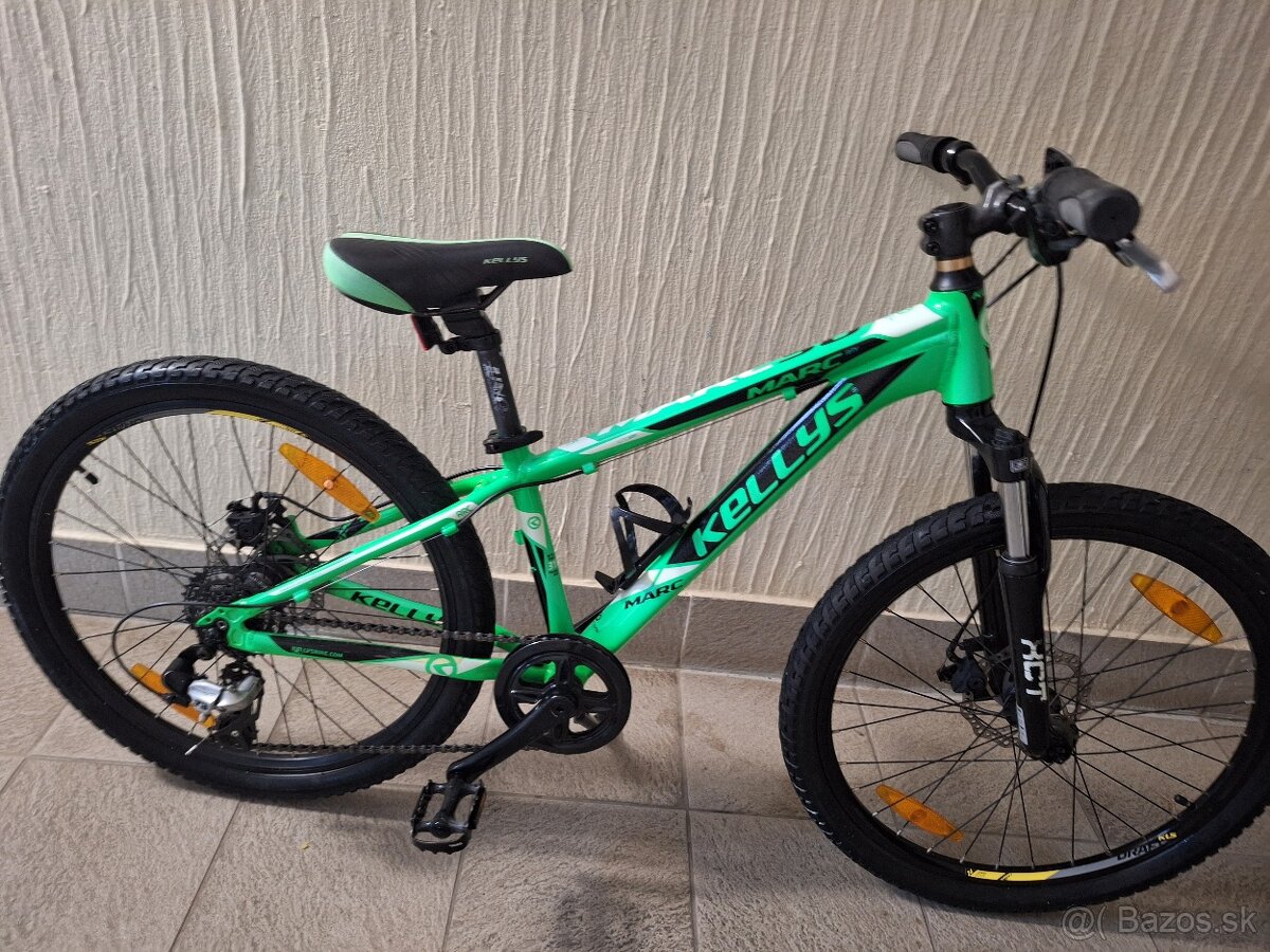 Predám detský bicykel 24kola Kellys zeleny