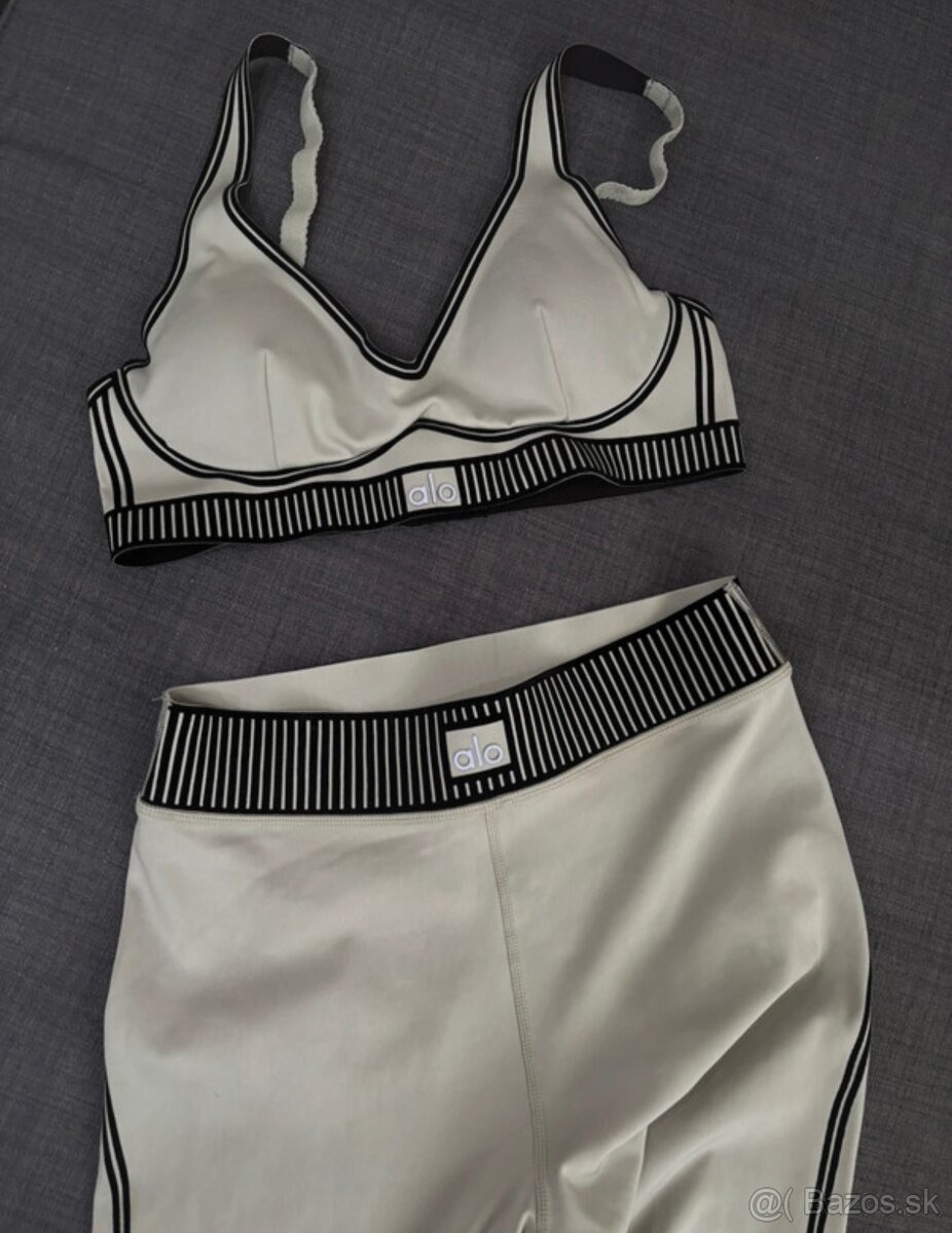 Alo yoga set/komplet limestone S