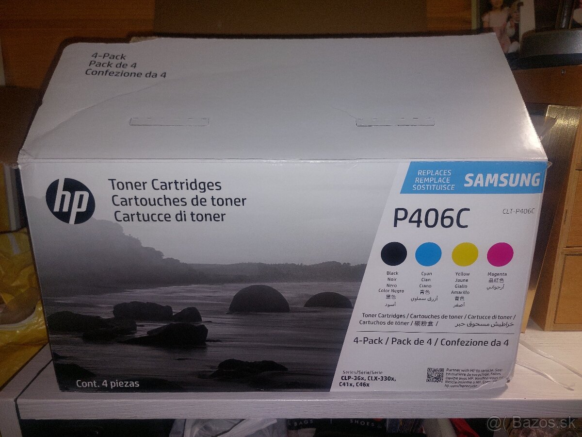 Tonery do tlačiarne Samsung CLT-P406C (SU375A), originálne