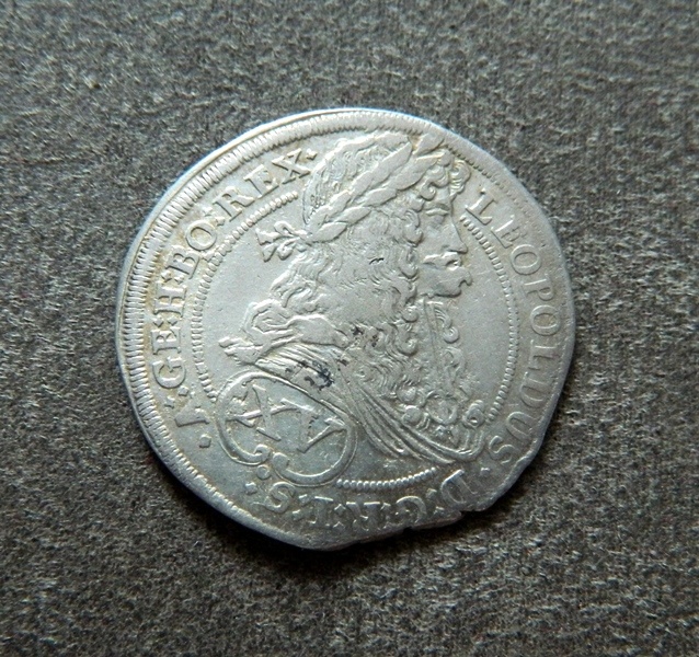 Predám XV grajciar 1695 Viedeň Leopold I.