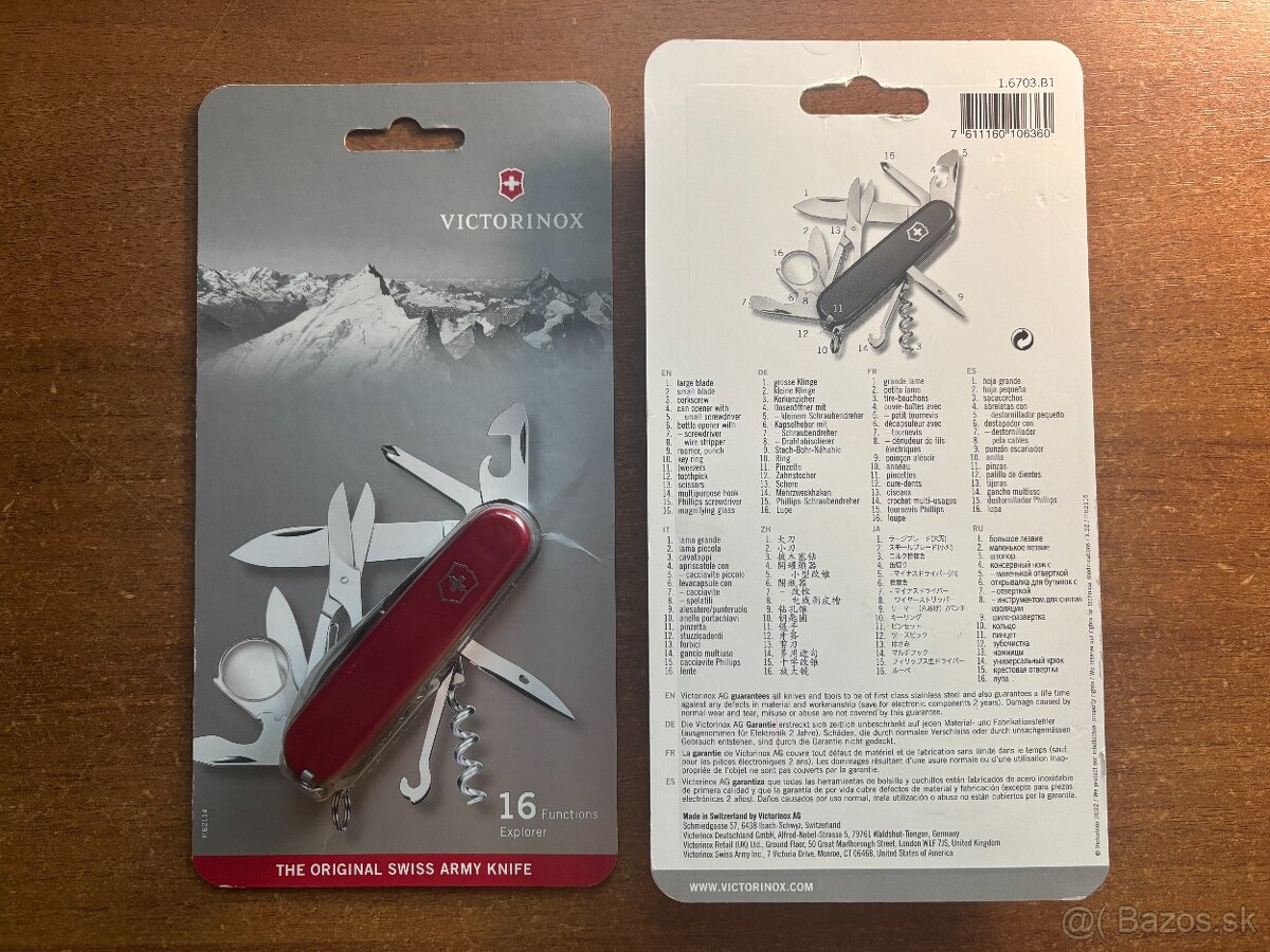 Švajčiarsky nôž Victorinox EXPLORER, red (1.6703)