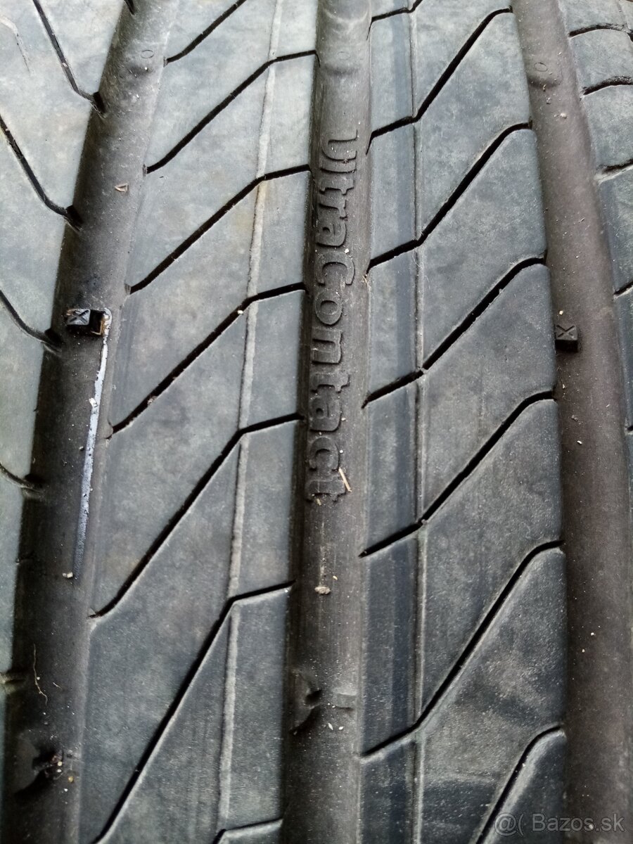 Predám letné pneumatíky continental 255/45r17