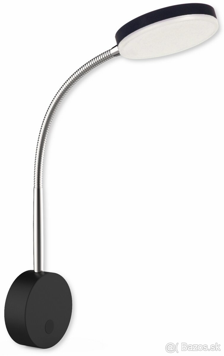 Lucy LED nástenná lampa čierna