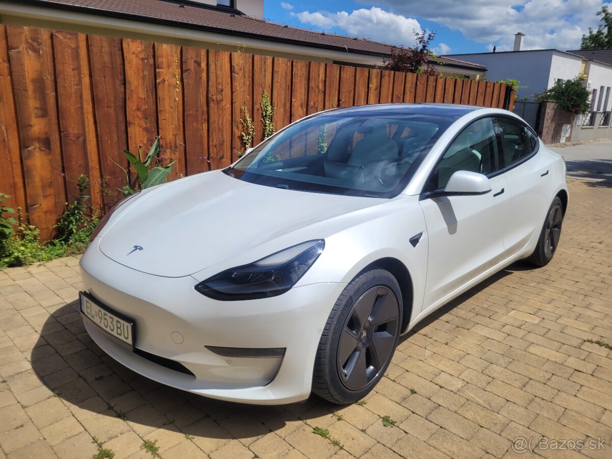 Predám elektro auto TESLA model 3 dual motor, 6/2021