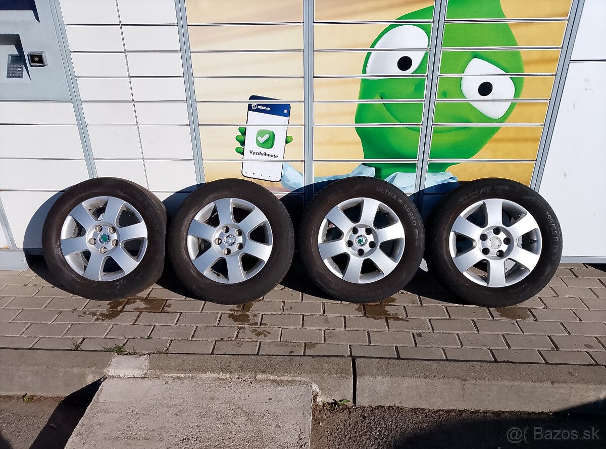 Predám Hliníkové Disky Org ŠKODA 5x112 R16 ET 47