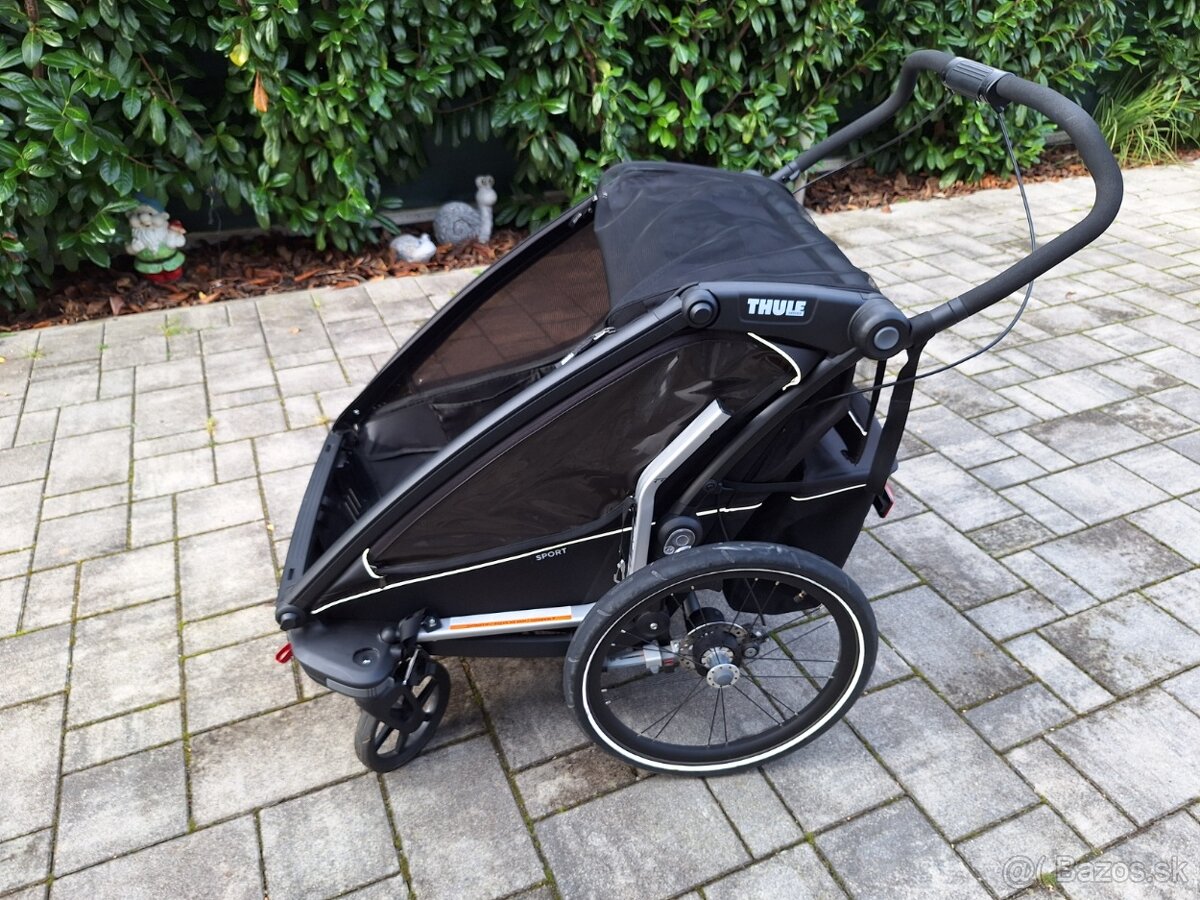 Predám Thule Chariot Sport 2 – Midnight Black (TOP STAV, pln