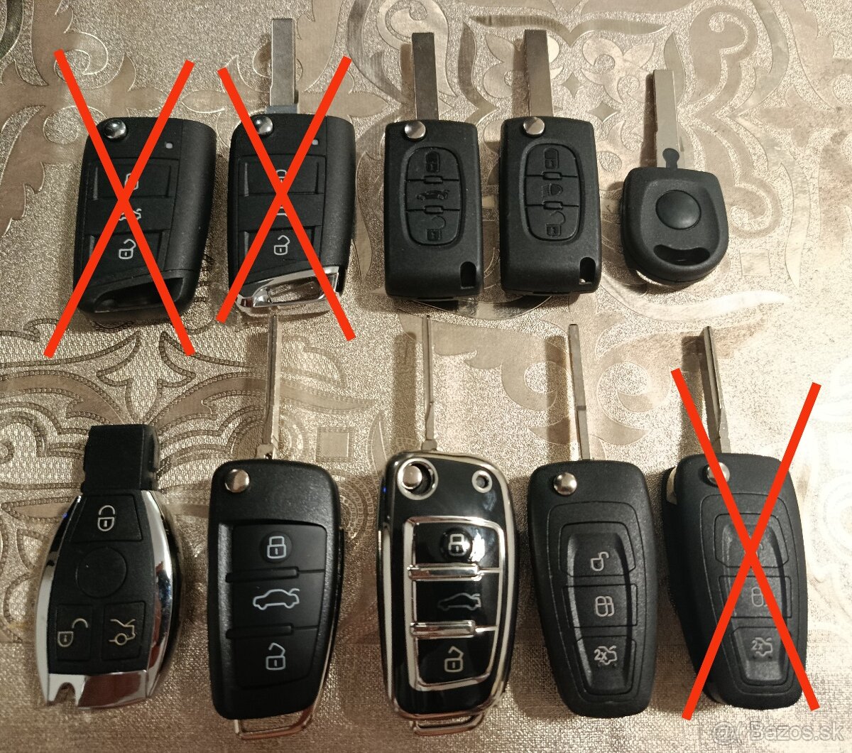 Náhradné kľúče Mercedes, Audi, Škoda, Ford