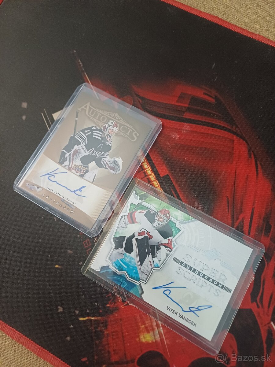 Hokejove karty / kartičky Vitek Vanecek