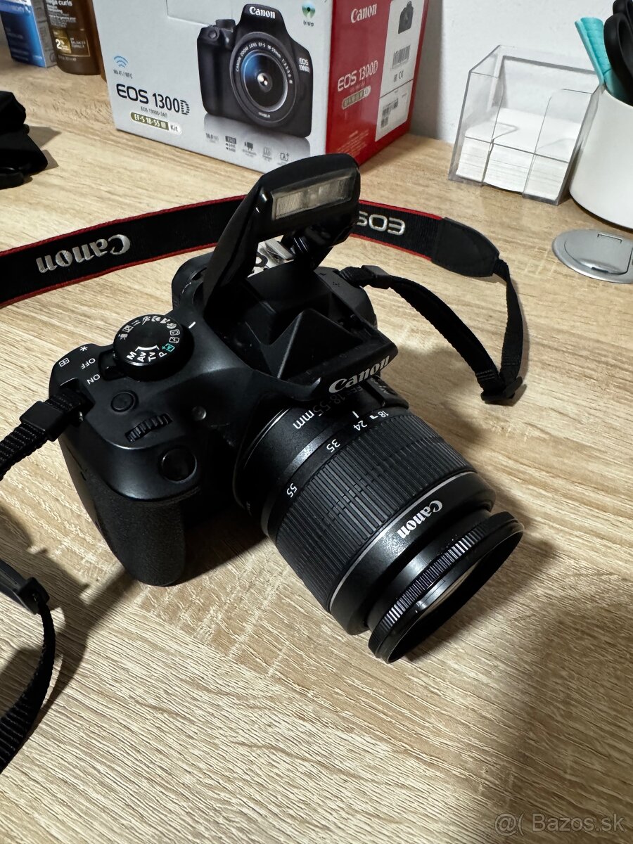 Zrkadlovka CANON EOS 1300D telo + objektív