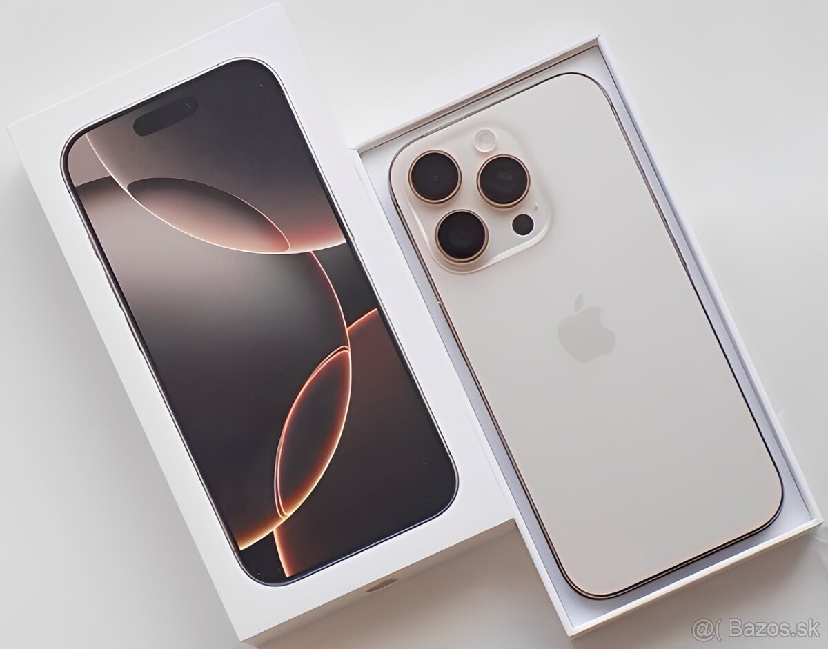 iPhone 16 Pro Desert Titanium BATERIE 100% TOP