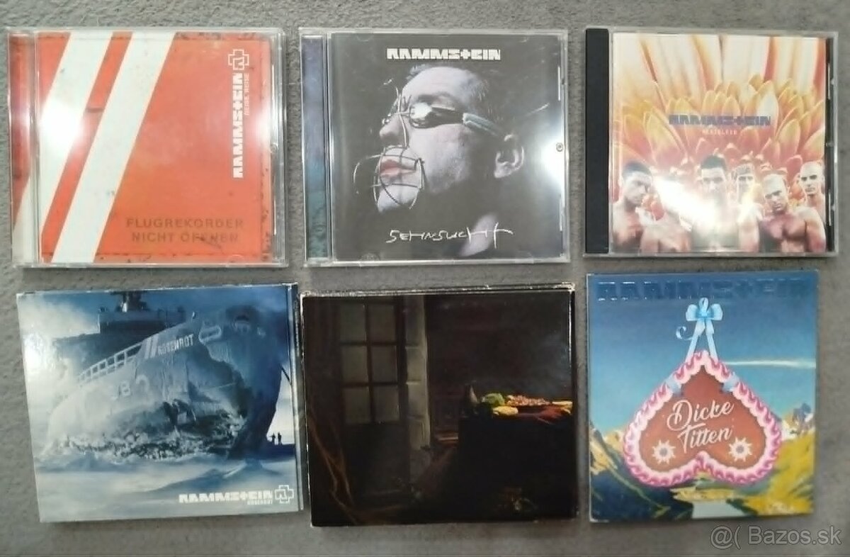 6 x cd RAMMSTEIN - rozpredaj zbierky CD