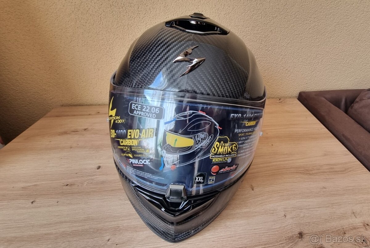 Nová Scorpion Exo-1400 Evo Carbon Air Helma prilba