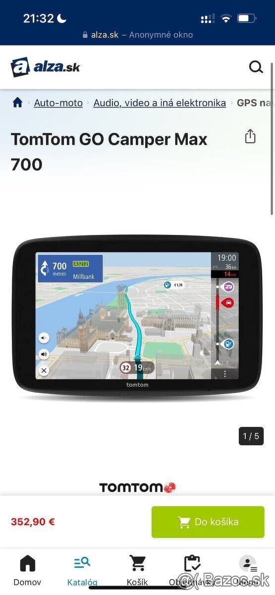 Navigácia TomTom GO Camper Max 700