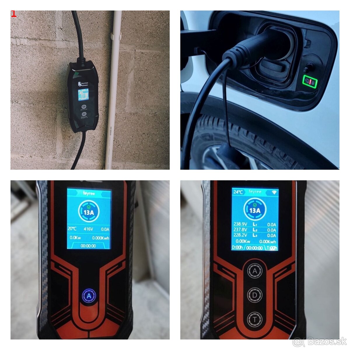 Nový nabíjací kábel / WALLBOX TYP2 230V + kuriér 5,- EUR