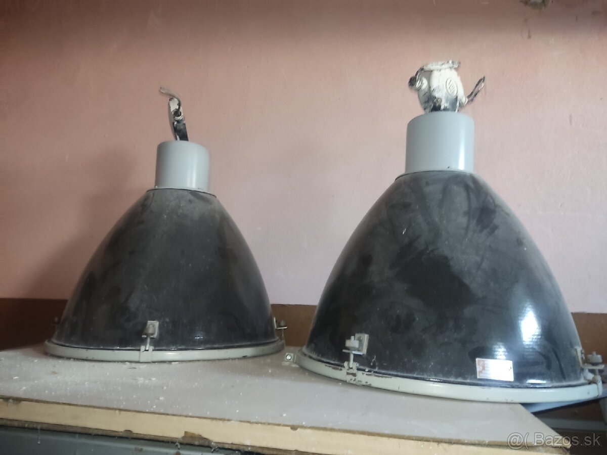 Retro Priemyselné svietidlá lampy aj zo ziarovkami