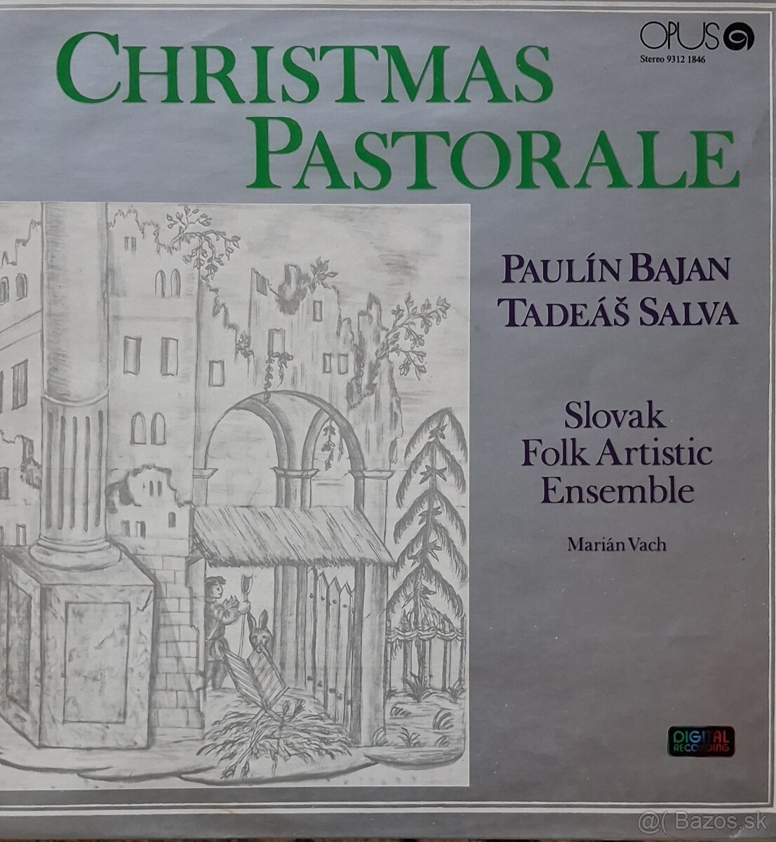 Retro gramofónová LP platňa Christmas Pastorale