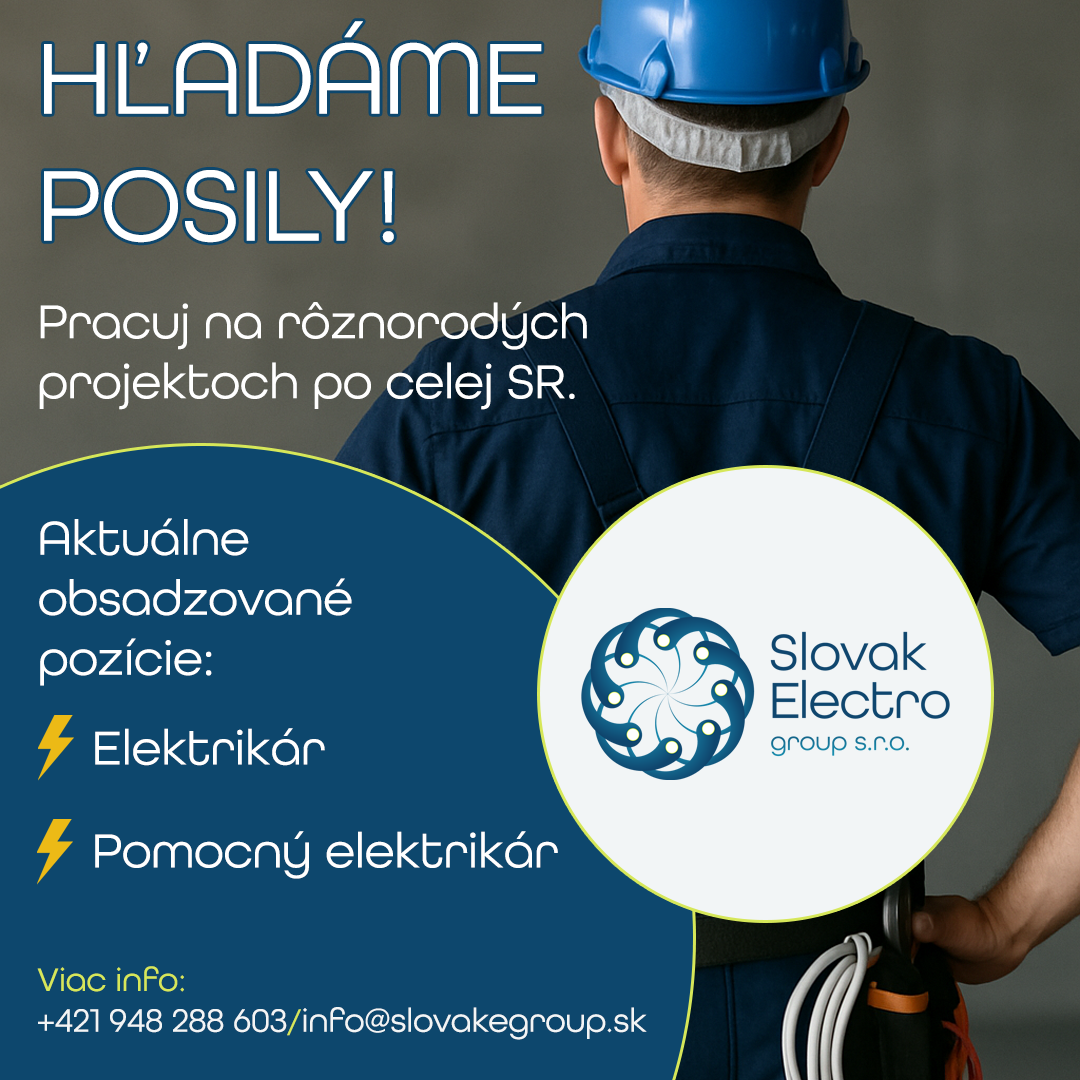 Hľadám pomocného elektrikára/elektrikára do partie.