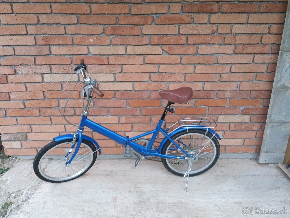 Skladací bicykel s prehadzovačkou