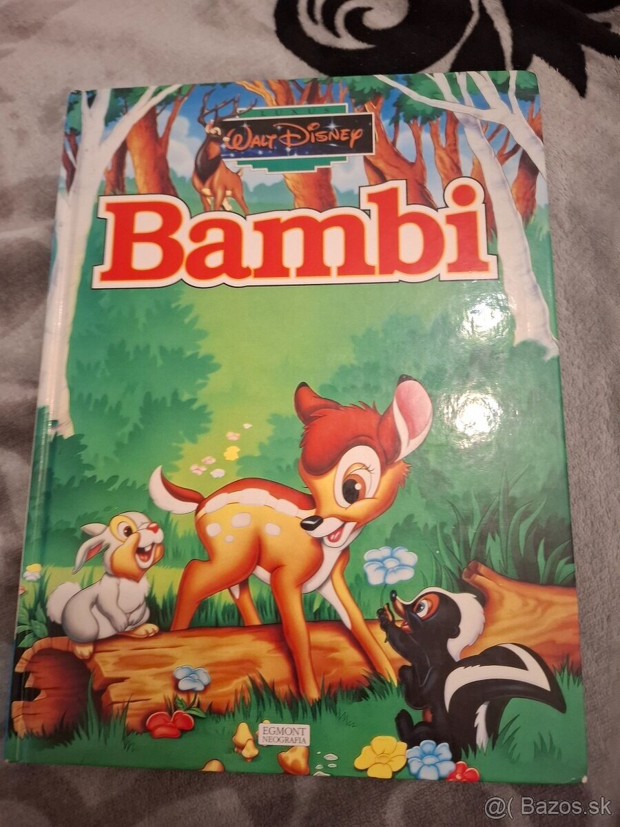 Walt disney kniha luxus bambi