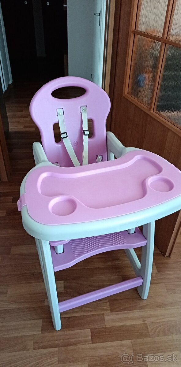 Detská jedálenská stolička 3v1
