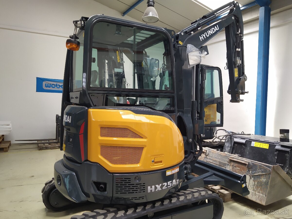 Bager 2,7 t, Hyundai HX25Az - AKCIOVÁ CENA-