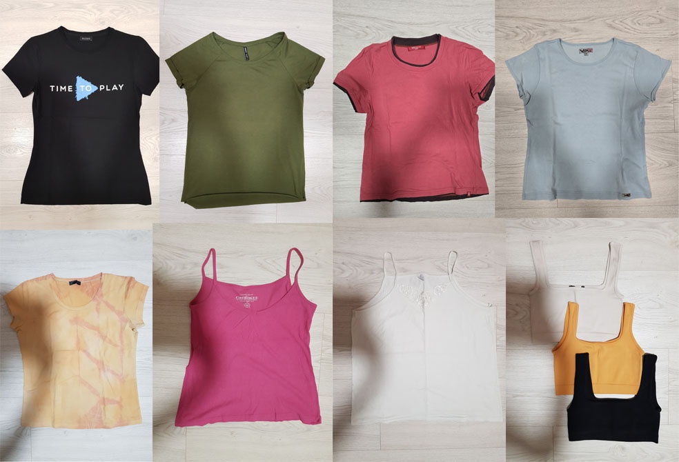 Dámske tričká, tielka, športové podprsenky