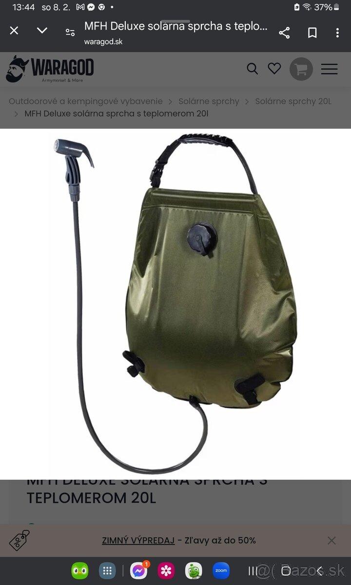 Závesná prenosná sprcha 20 l.