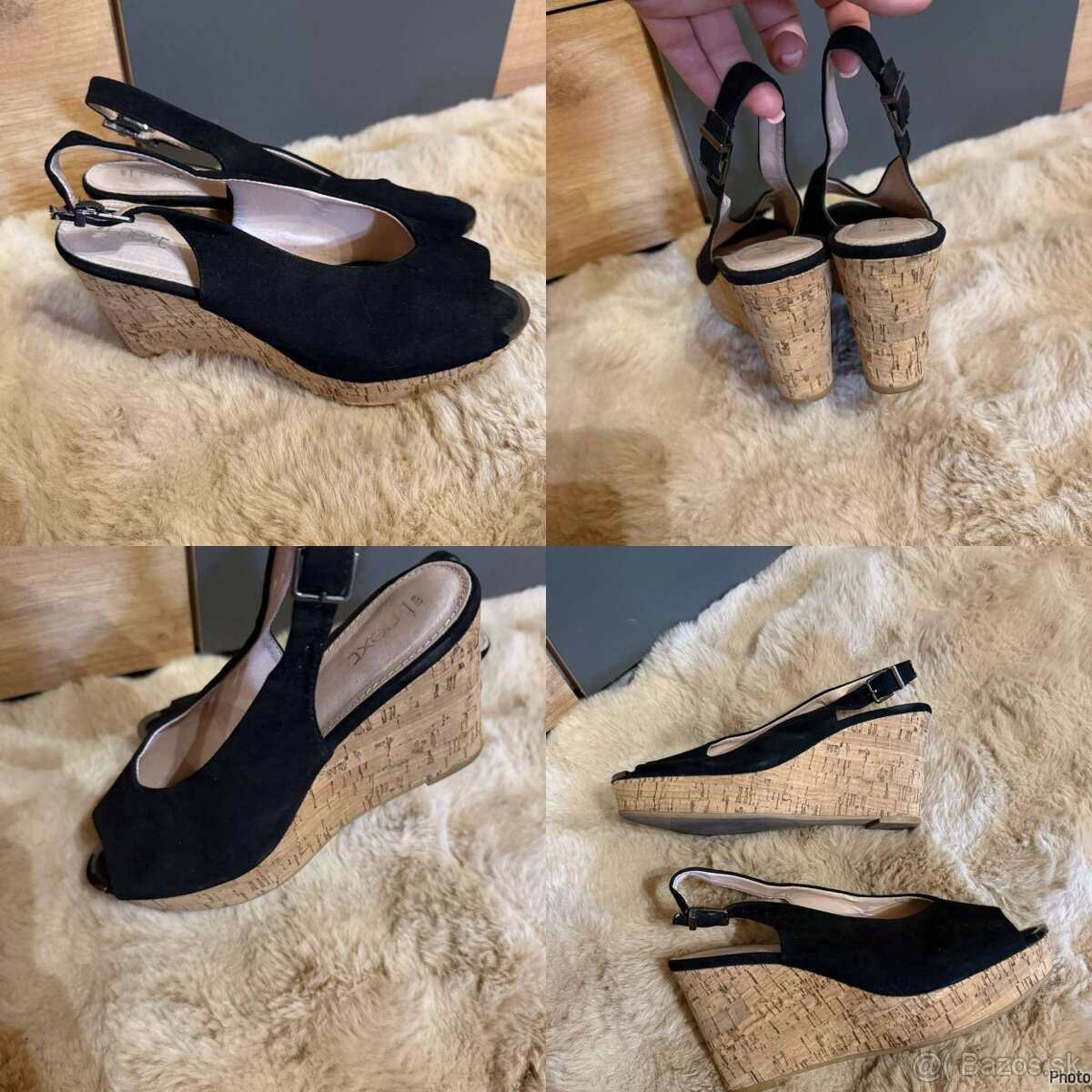next stylove topanky-sandale na plnej platforme
