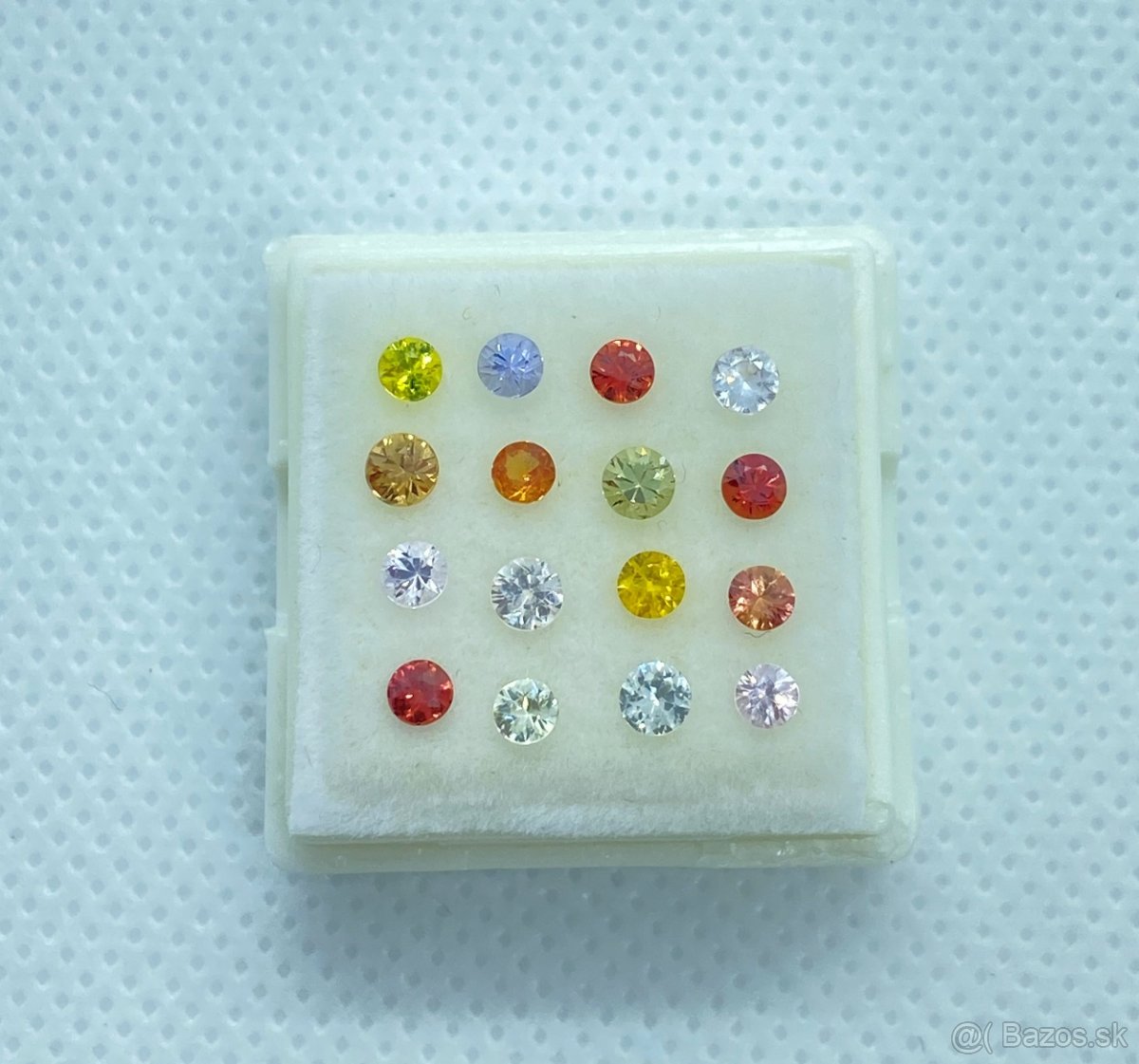 Zafir 1.92ct 16 kusov multifarebne