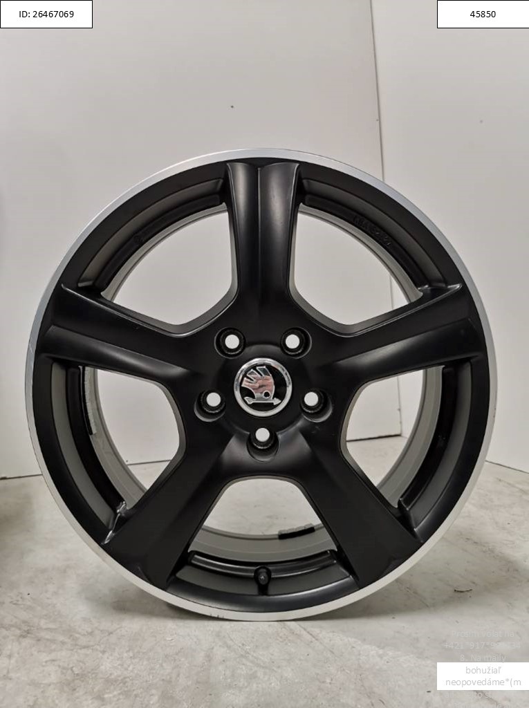 Alu disky Skoda Octavia,Superb,Kodiaq 5x112 R17 7J ET45 1200