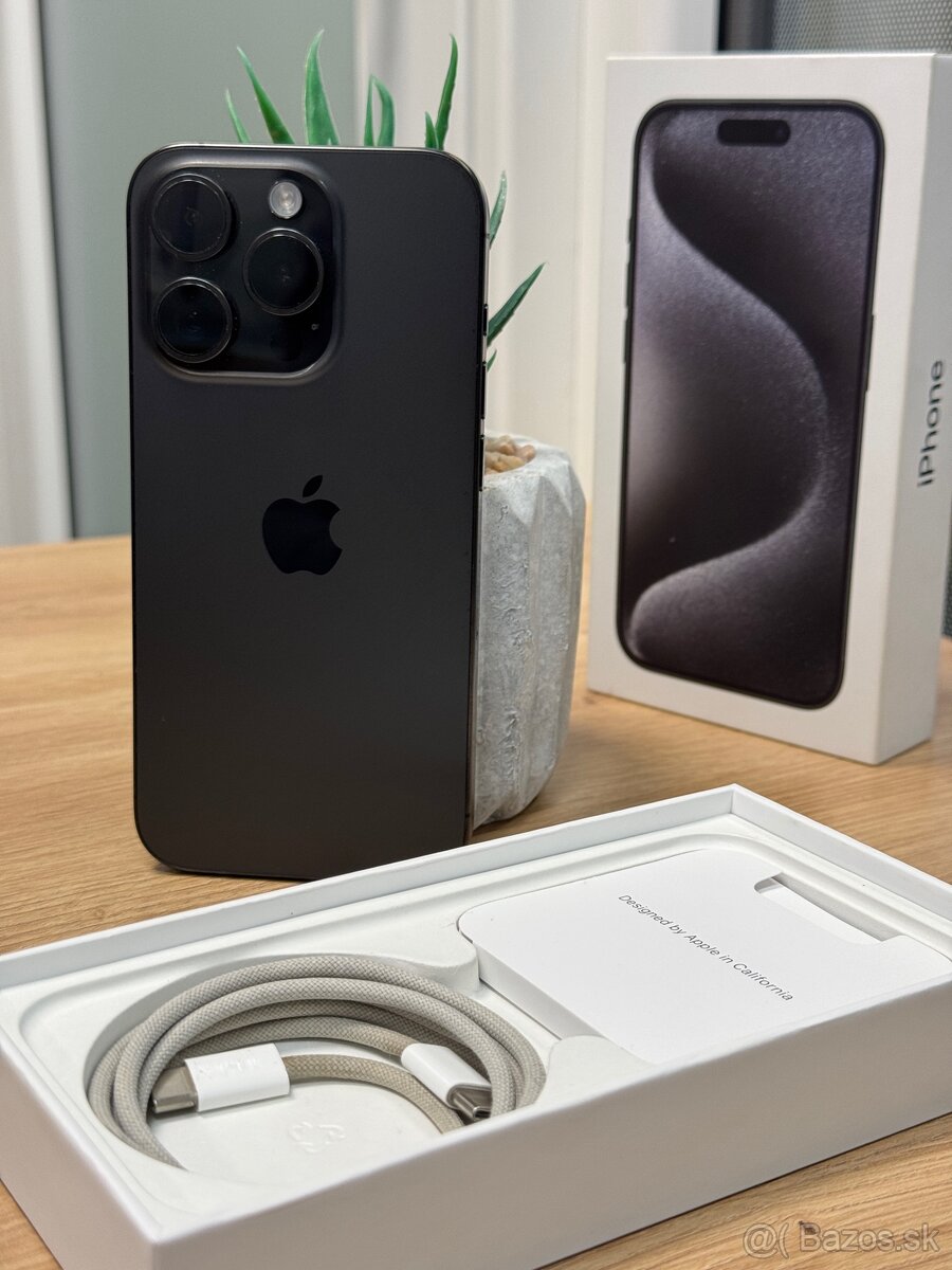 Apple iPhone 15 Pro 128GB - ZÁRUKA / 90% ZDRAVIE