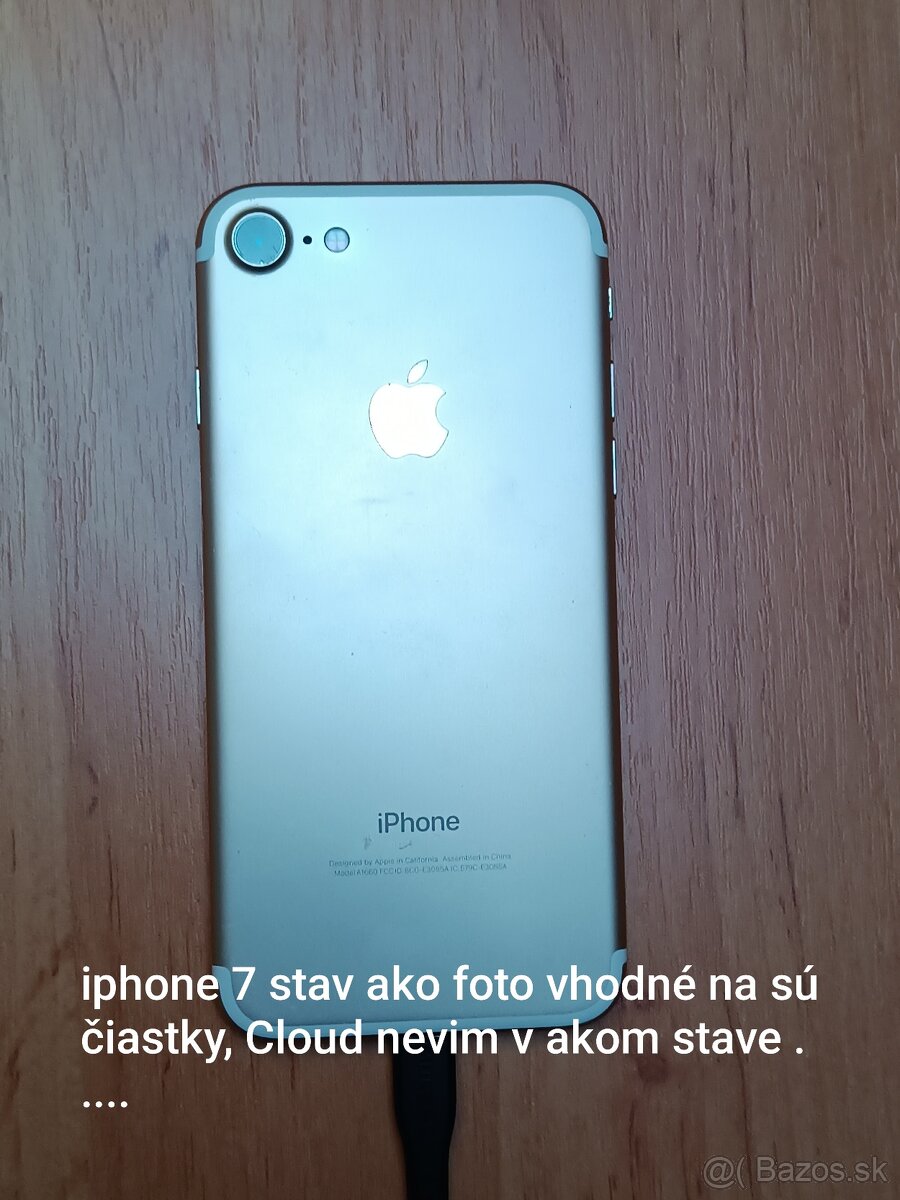 📱 iPhone 7 – na súčiastky / iCloud