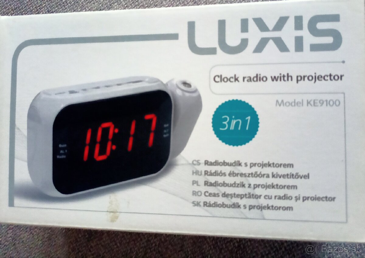 Rádio budík s projekciou