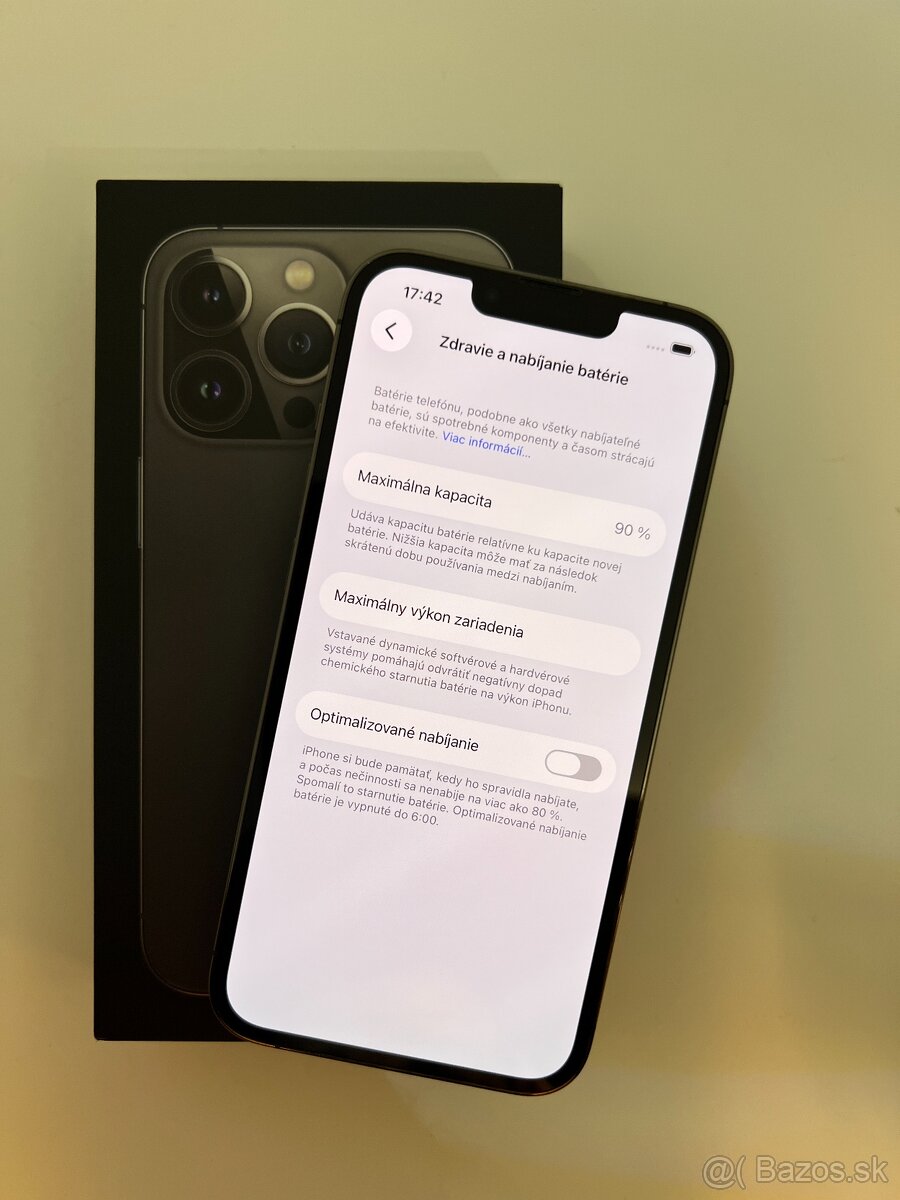 IPHONE 13 PRO GRAPHITE 256GB ZÁRUKA - VEĽMI PEKNÝ STAV