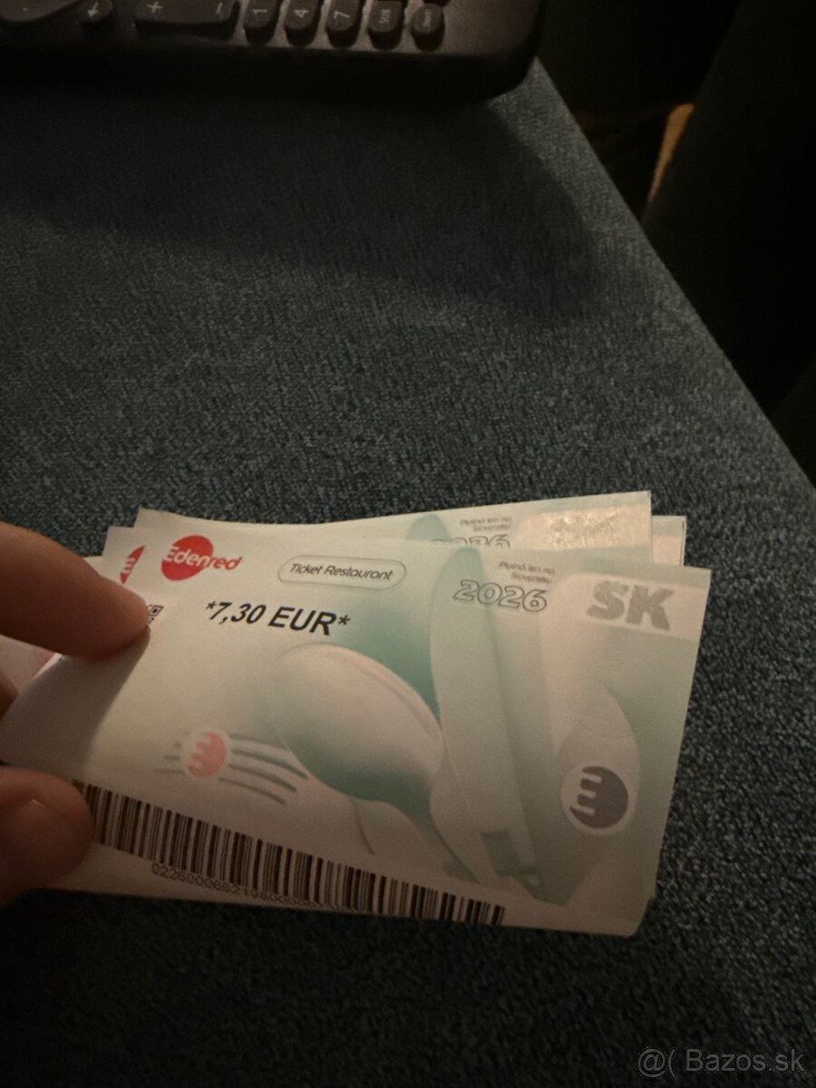 Predám stravné lístky