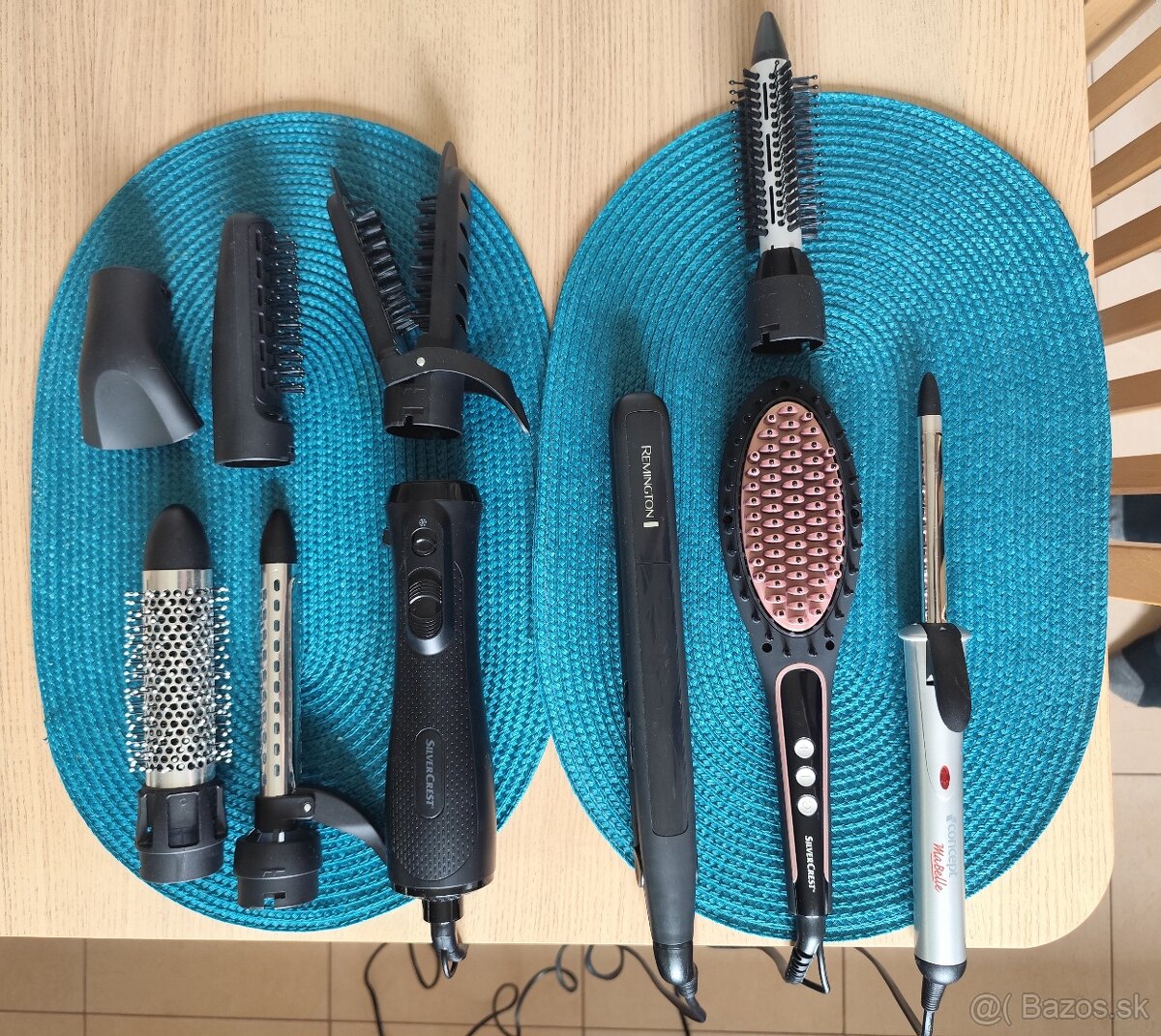 Fény, kulma, žehlička na vlasy