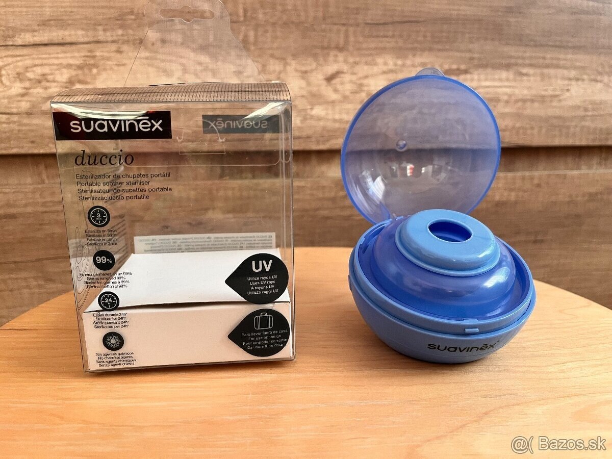 Sterilizátor cumlíka Suavinex, modrý