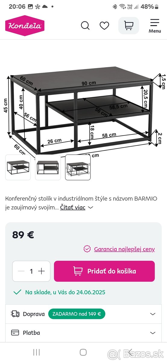 Konferencny stolik